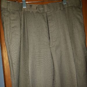 RALPH LAUREN MEN'S Plaid Dress Pants 36 x 29.  PLEATED Cuffed